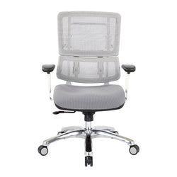 White Vertical Mesh Chair