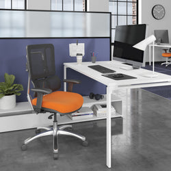 Vertical Black Mesh Back Chair