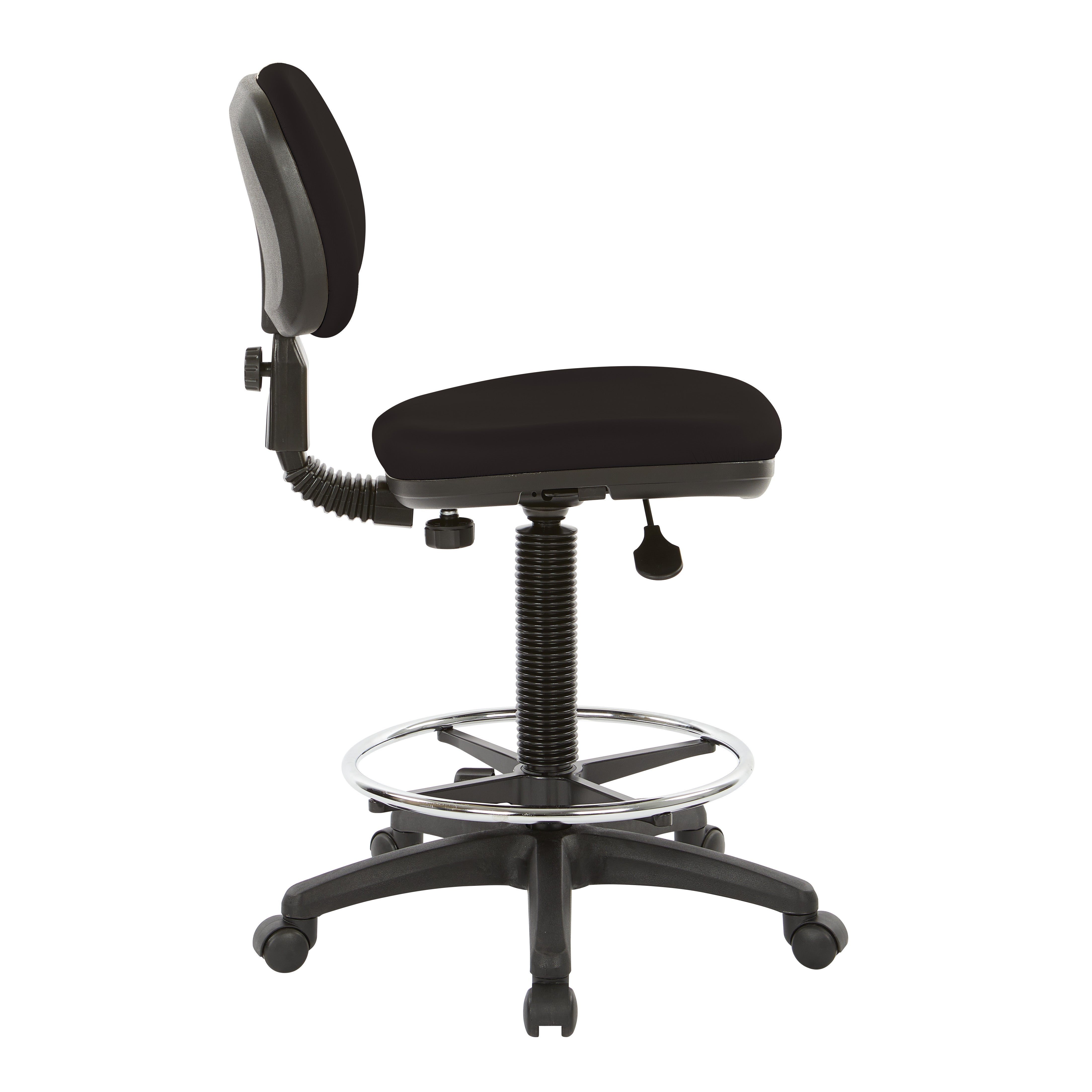 Sculptured Seat and Back Custom Dillon Fabric Drafting Chair