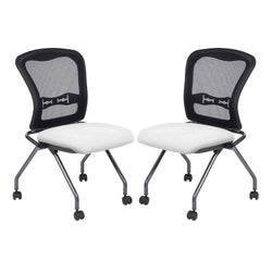 Deluxe Armless Folding Chair With ProGrid® Back