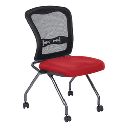 Deluxe Armless Folding Chair With ProGrid® Back