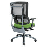 Vertical Grey Mesh Back Chair with Titanium Base 1