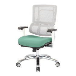 White Vertical Mesh Chair