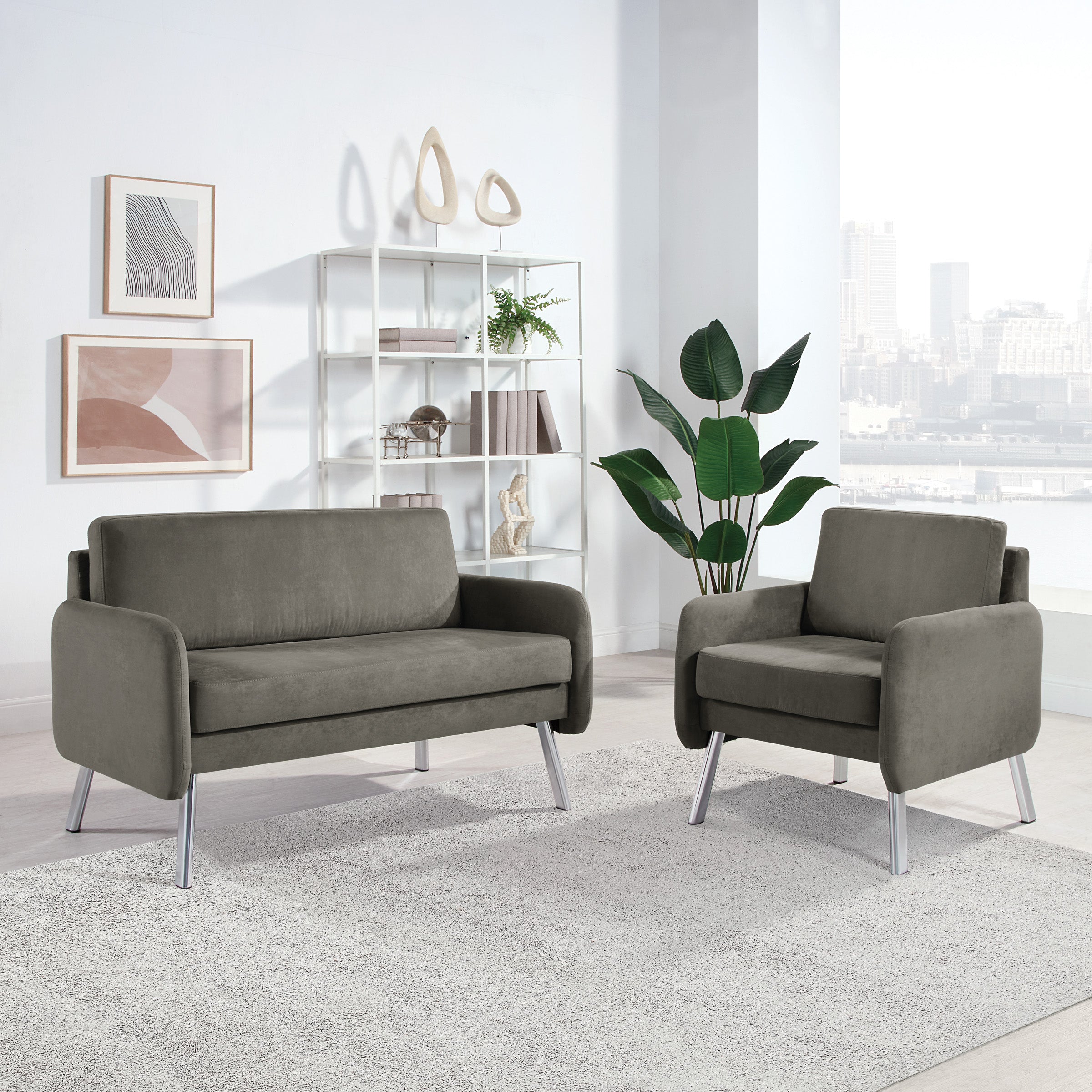 Lounge Chair in Fabric