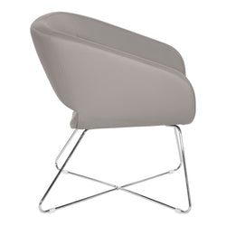 Faux Leather Lounge Chair