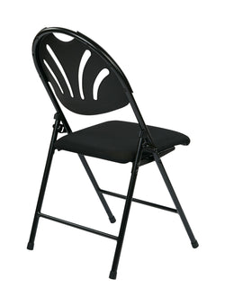 Folding Chair with Plastic Fan Back
