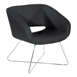 Faux Leather Lounge Chair