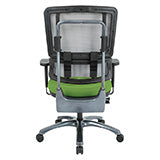 Vertical Grey Mesh Back Chair with Titanium Base 1