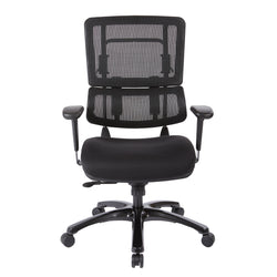 Vertical Black Mesh Back Chair with