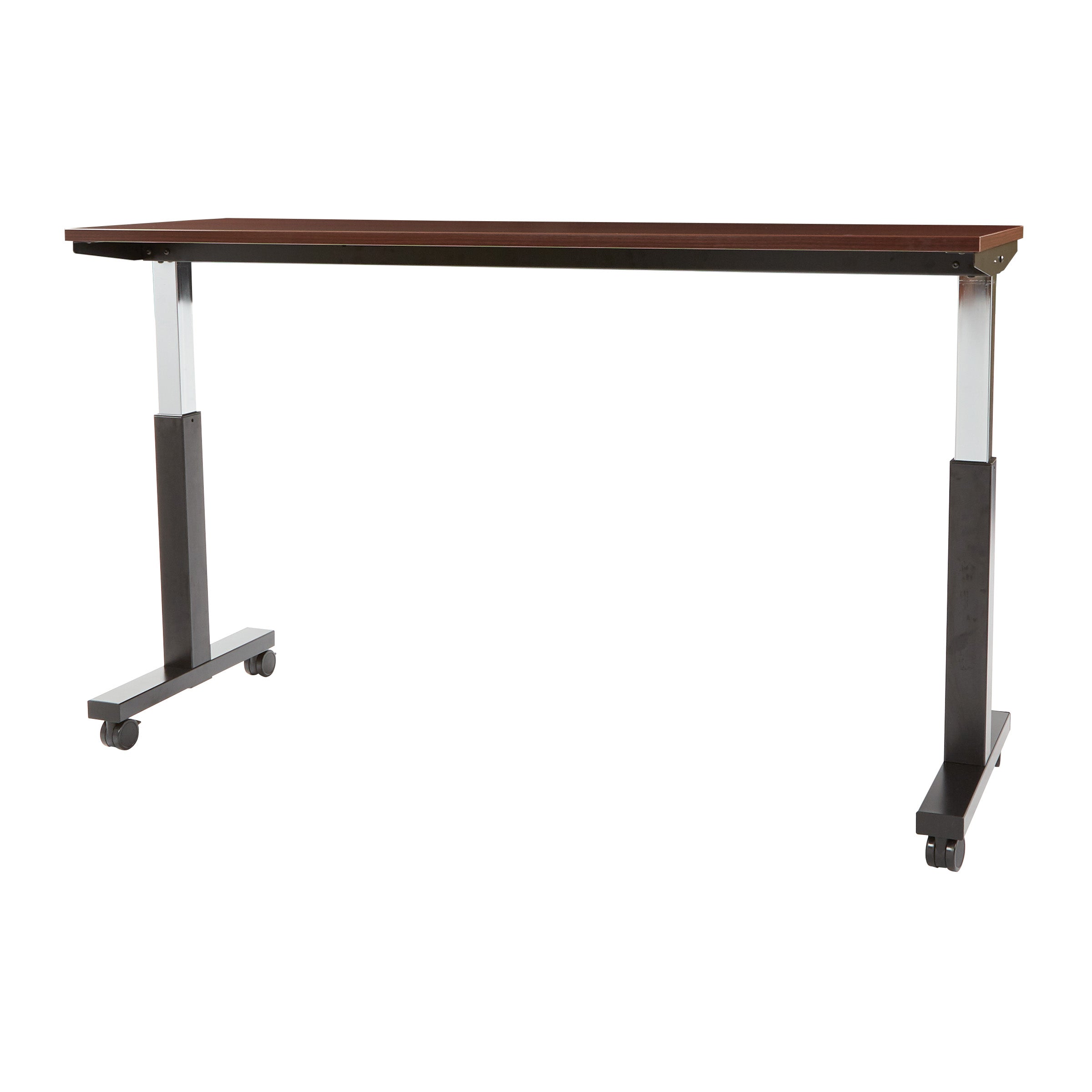 ADJ TBL 2/CTNS MAH TOP/BLK BASE 72X24 KD