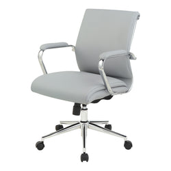 Mid Bk Silver Ion Technology Fabric Chair