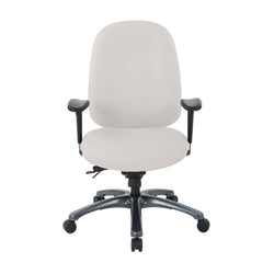Multi-Function High Back Chair with Seat Slider and Titanium Finish Base