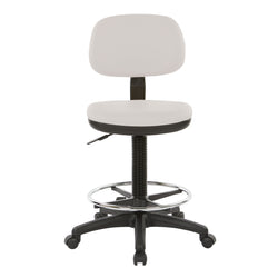 Sculptured Seat and Back Custom Dillon Fabric Drafting Chair