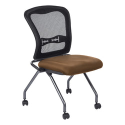 Deluxe Armless Folding Chair With ProGrid® Back