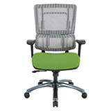 Vertical Grey Mesh Back Chair with Titanium Base 1