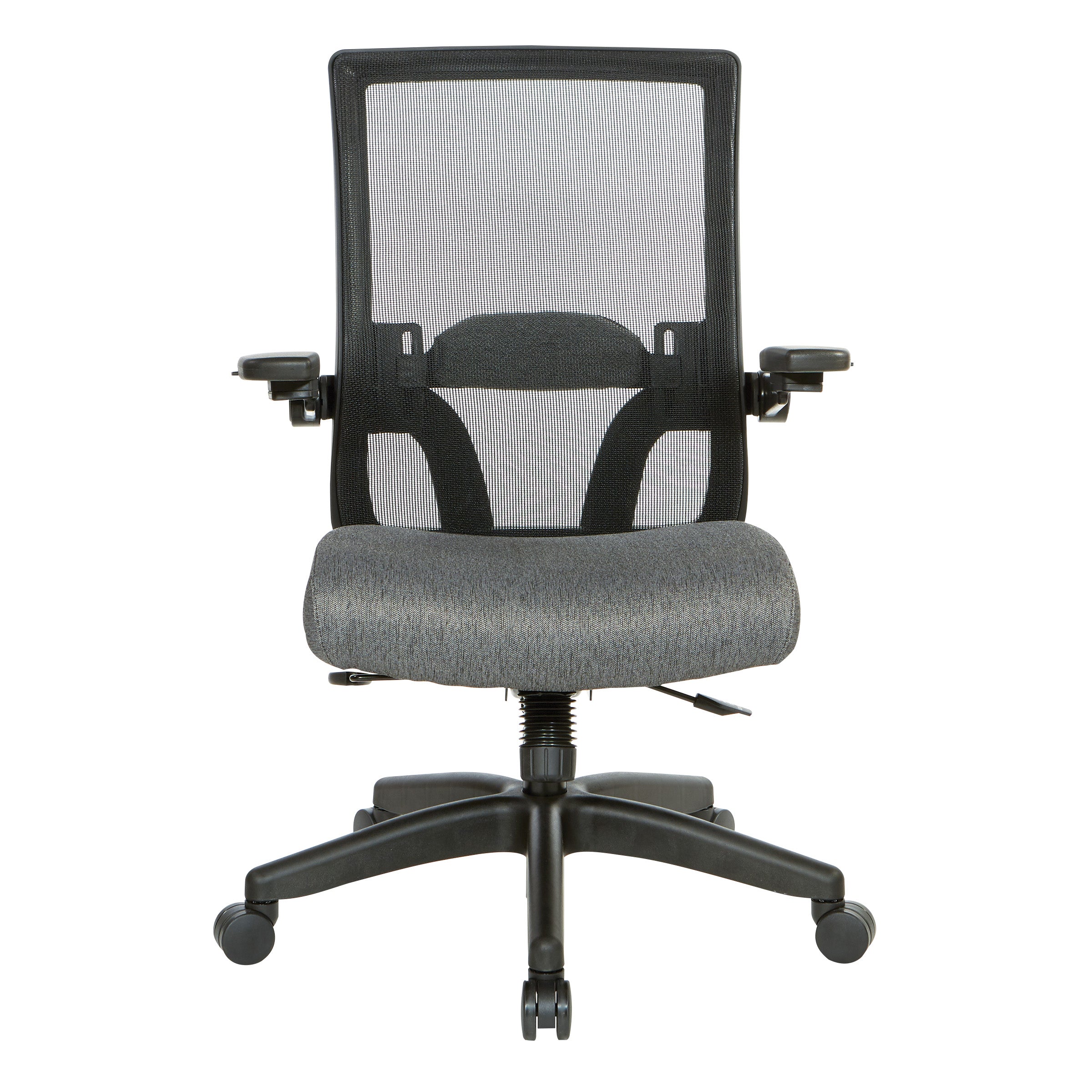 Black Mesh Back Flip Armchair