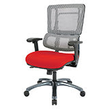 Vertical Grey Mesh Back Chair with Titanium Base 1