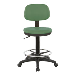 Sculptured Seat and Back Custom Dillon Fabric Drafting Chair