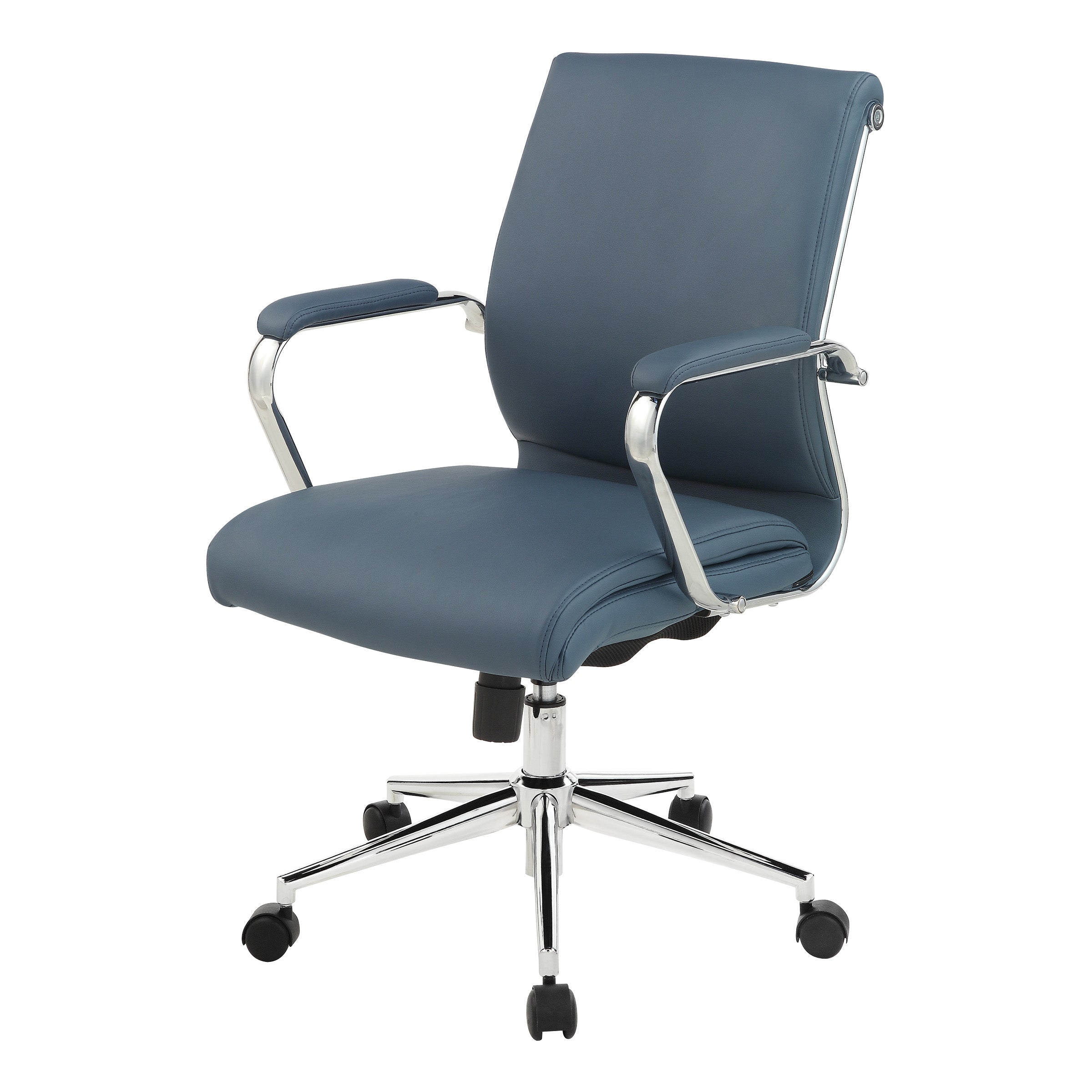 Mid Bk Silver Ion Technology Fabric Chair