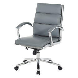 Mid Back Exec Faux Lthr Chair