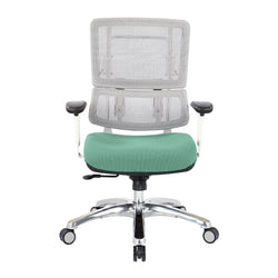 White Vertical Mesh Chair