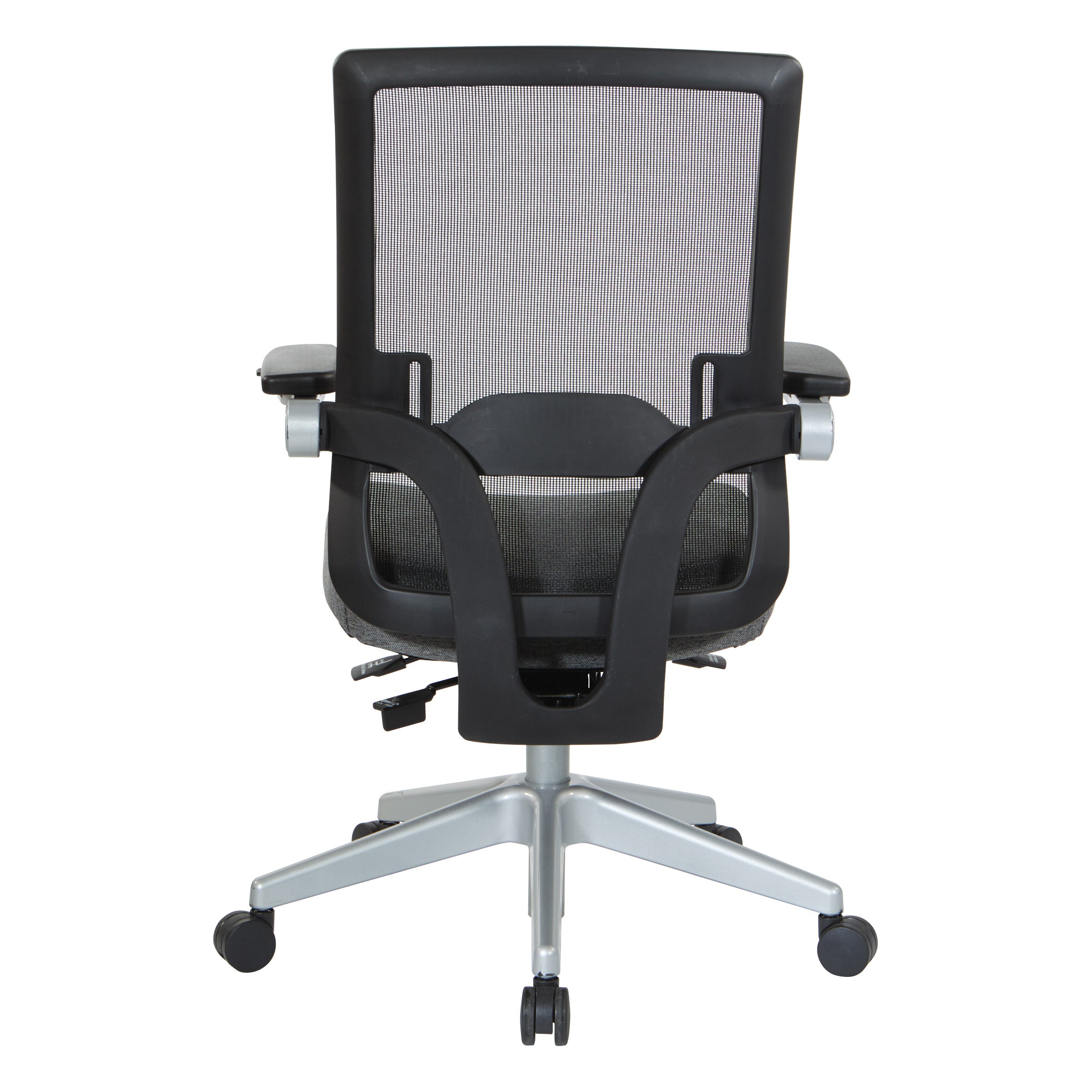 Black Mesh Back Flip Armchair