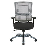 Vertical Grey Mesh Back Chair with Titanium Base