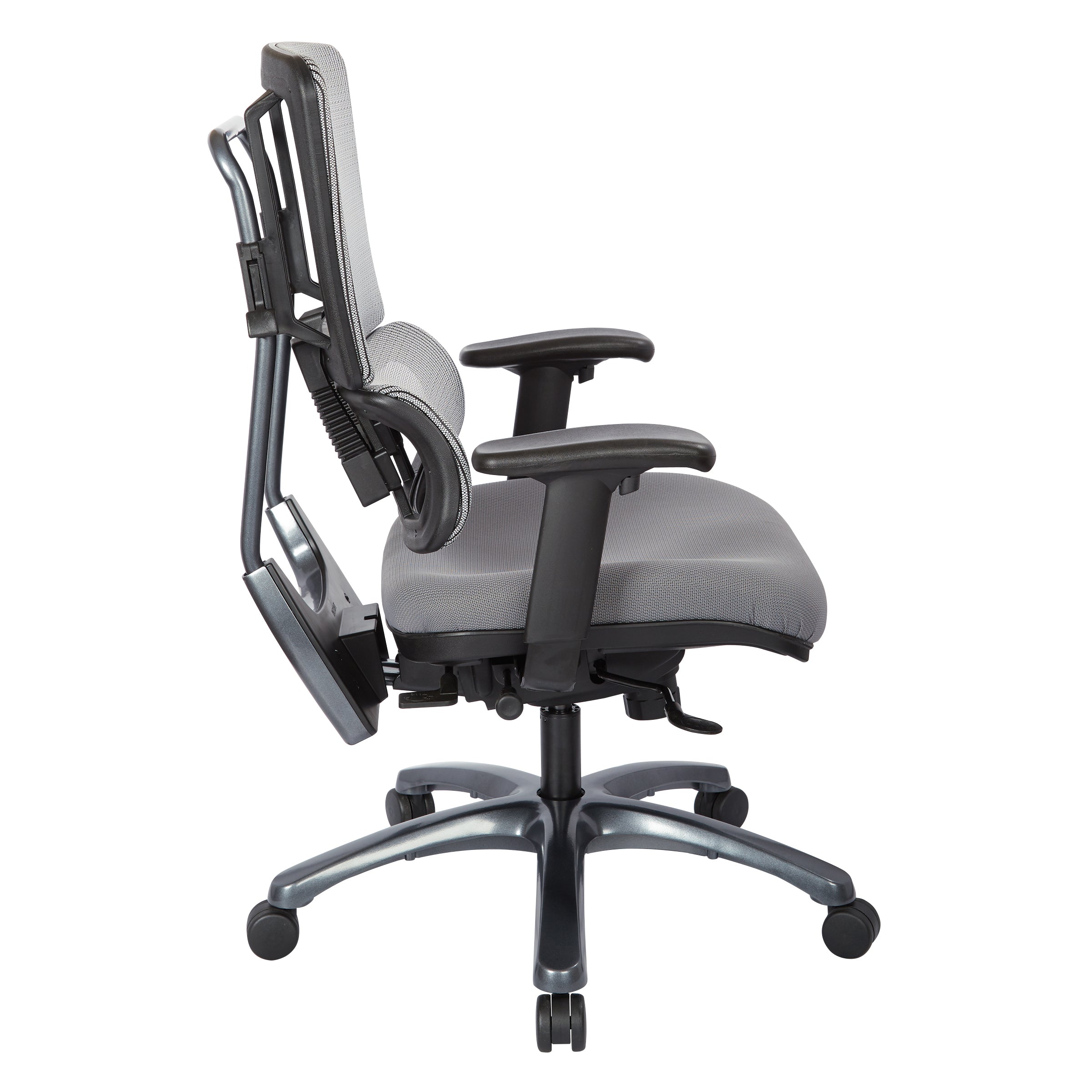 Vertical Grey Mesh Back Chair 1