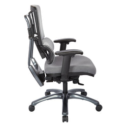 Vertical Grey Mesh Back Chair 1