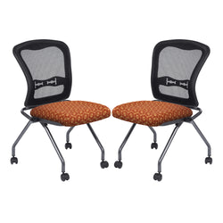 Deluxe Armless Folding Chair With ProGrid® Back
