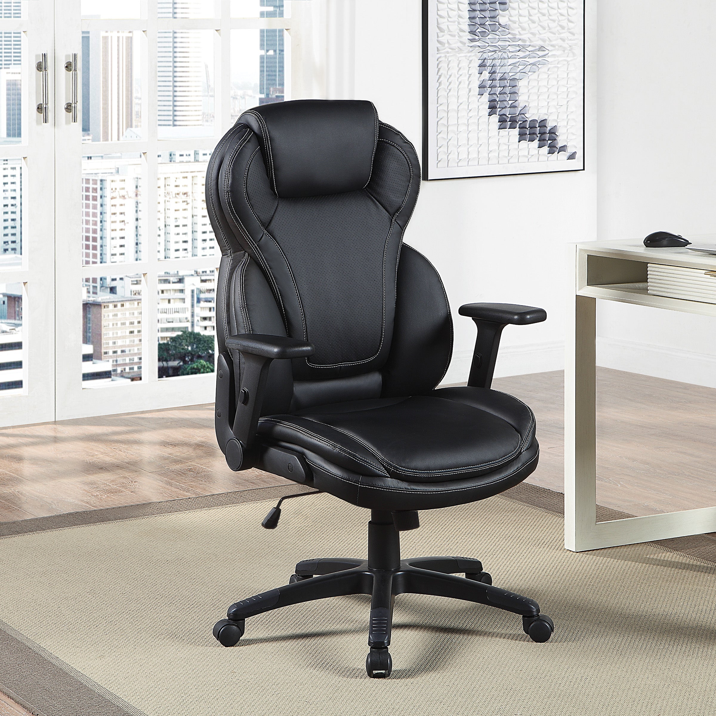 Exec Bonded Lthr Office Chair 1