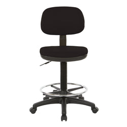 Sculptured Seat and Back Custom Dillon Fabric Drafting Chair