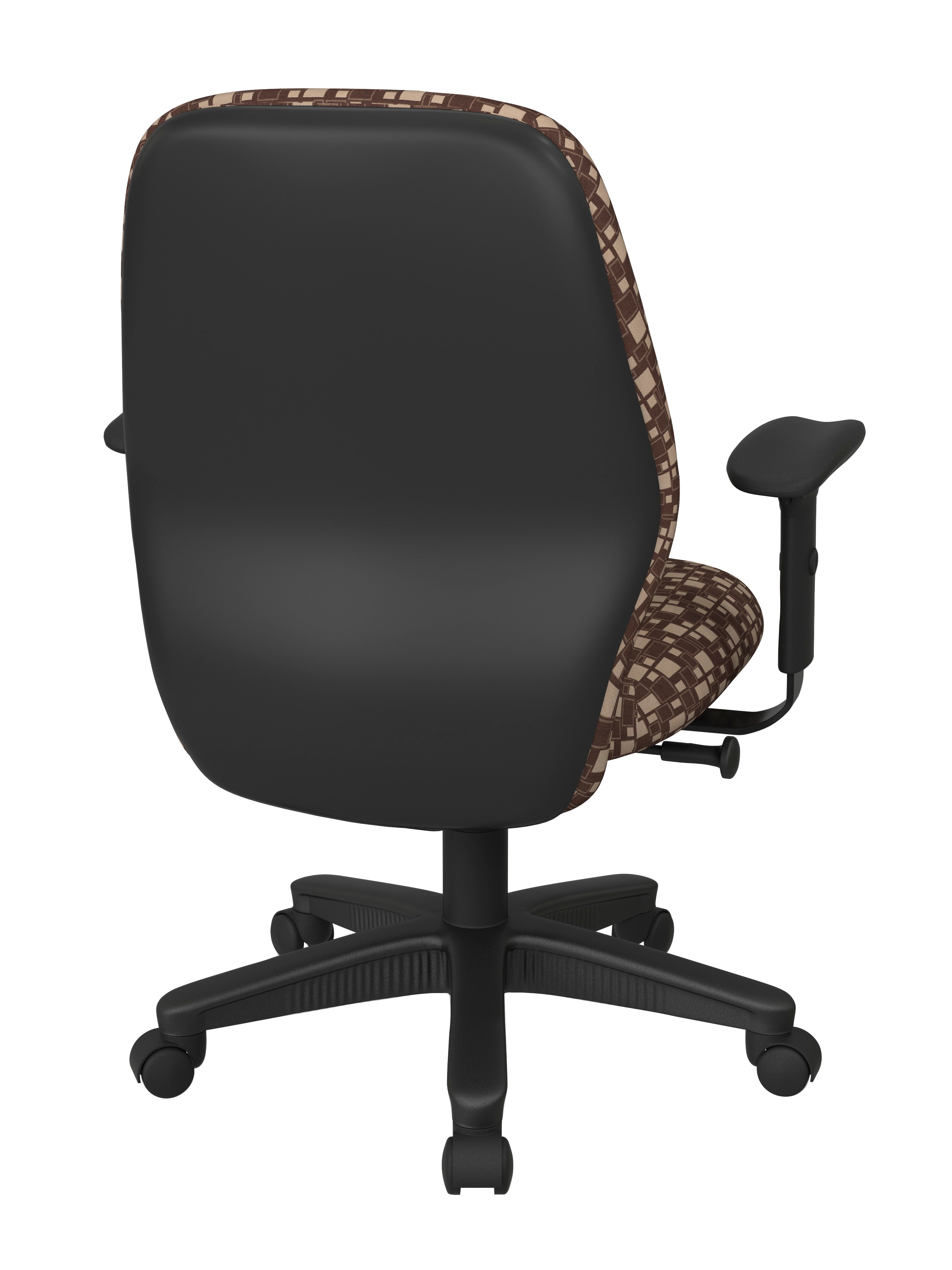 Mid Back 2-to-1 synchro Tilt Chair with 2 -Way Adjustable Soft padded Arms 27