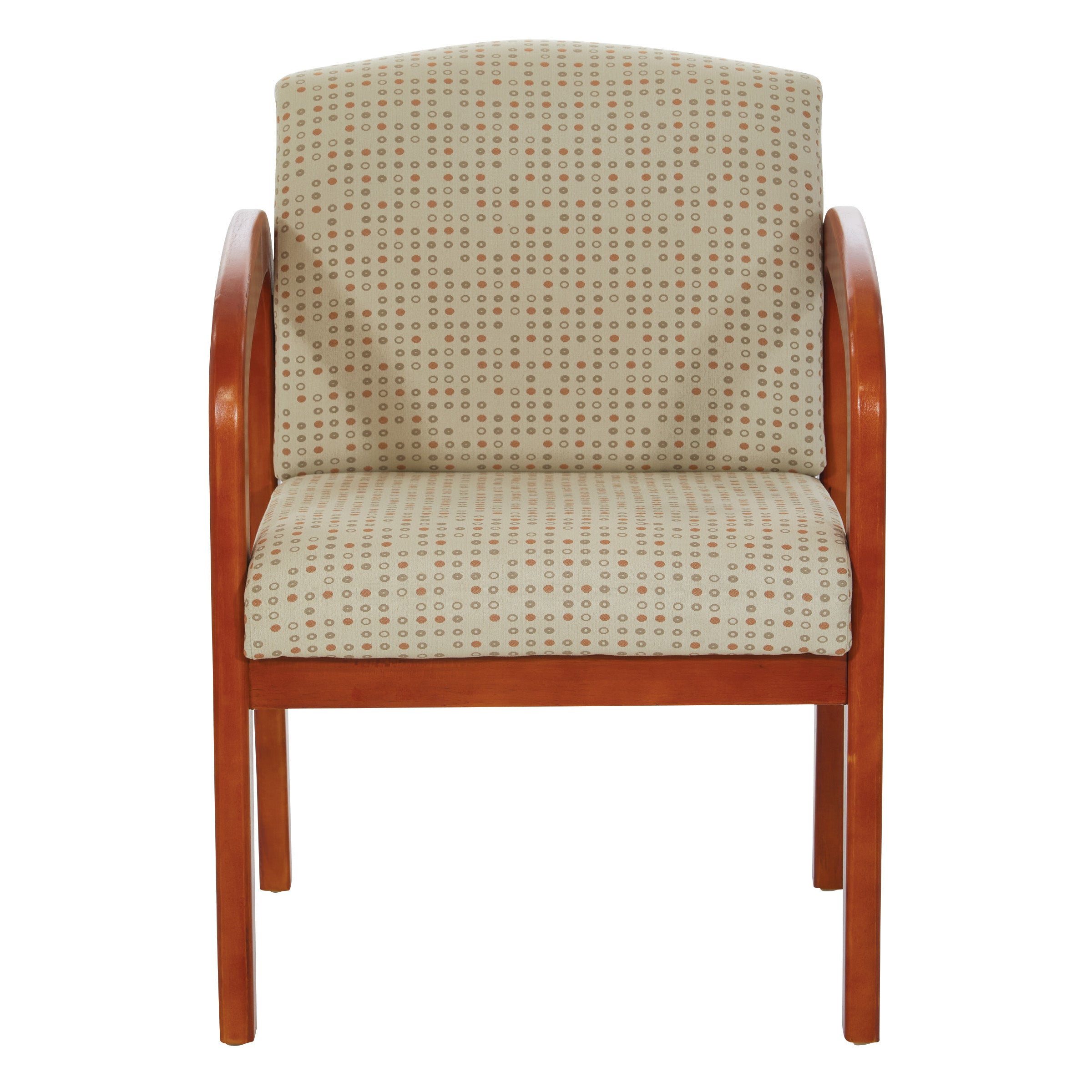 Medium Oak Finish Wood Visitor Chair