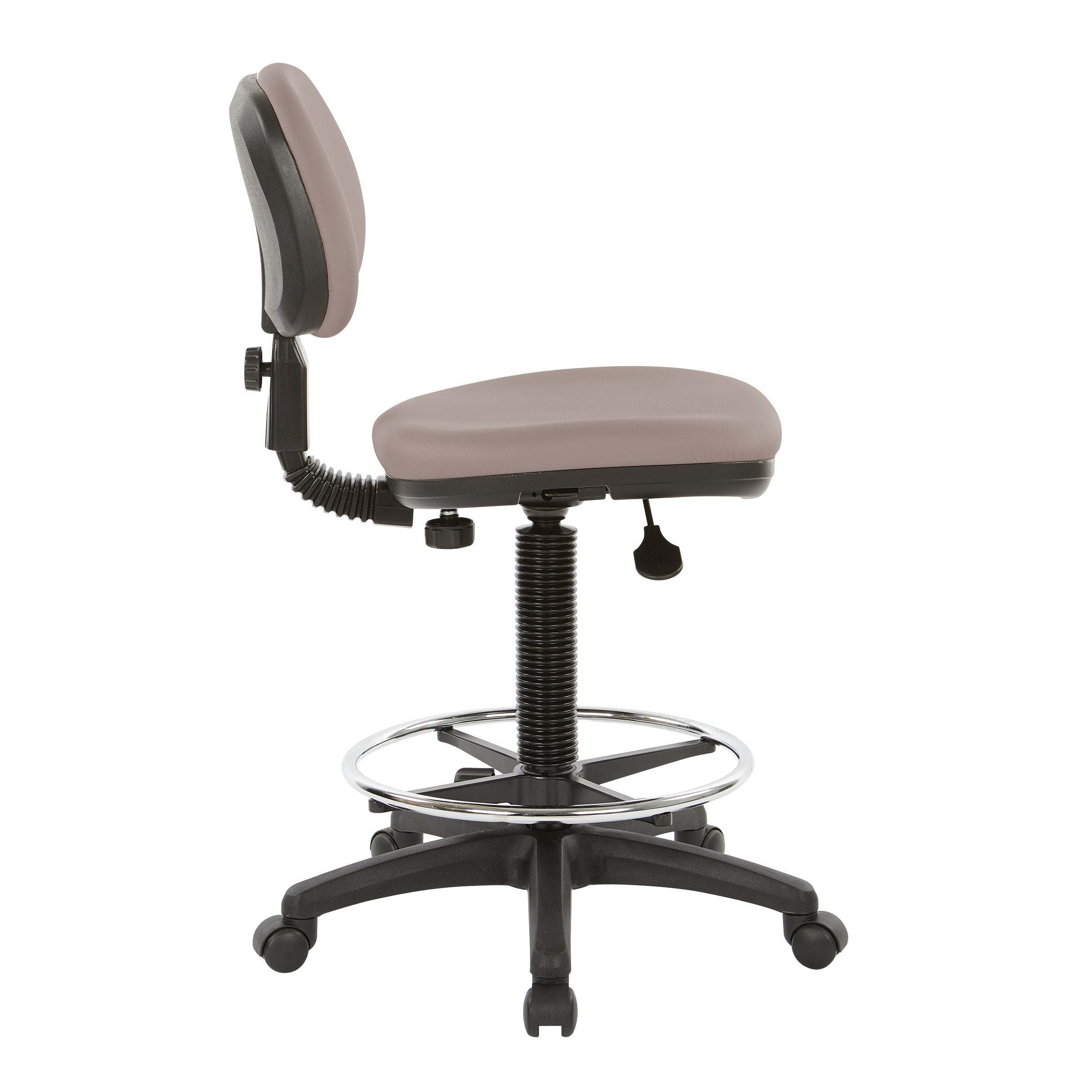 Sculptured Seat and Back Custom Dillon Fabric Drafting Chair