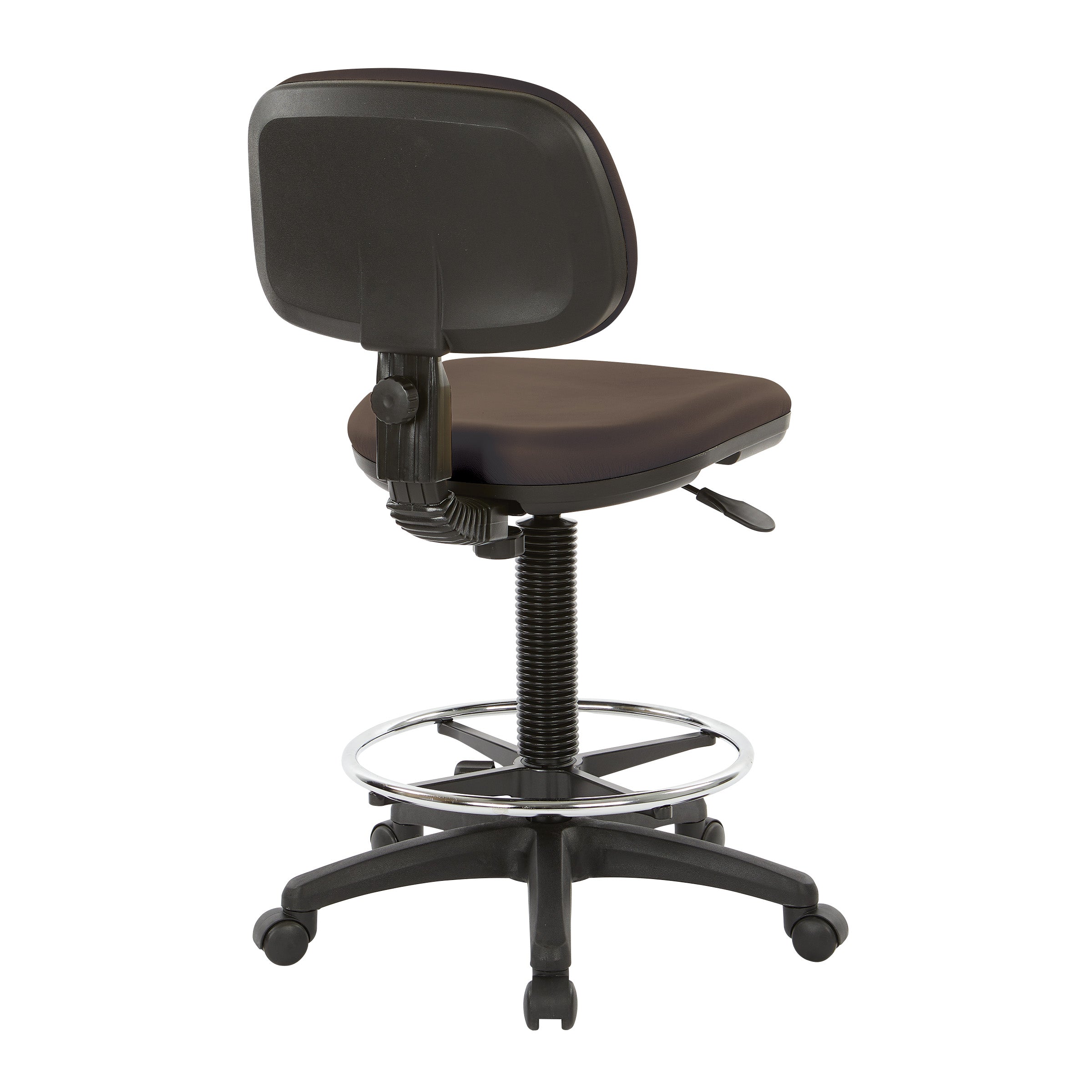Sculptured Seat and Back Custom Dillon Fabric Drafting Chair