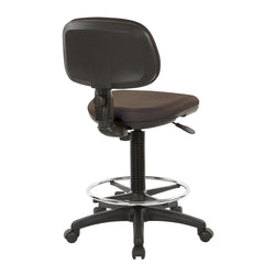 Sculptured Seat and Back Custom Dillon Fabric Drafting Chair