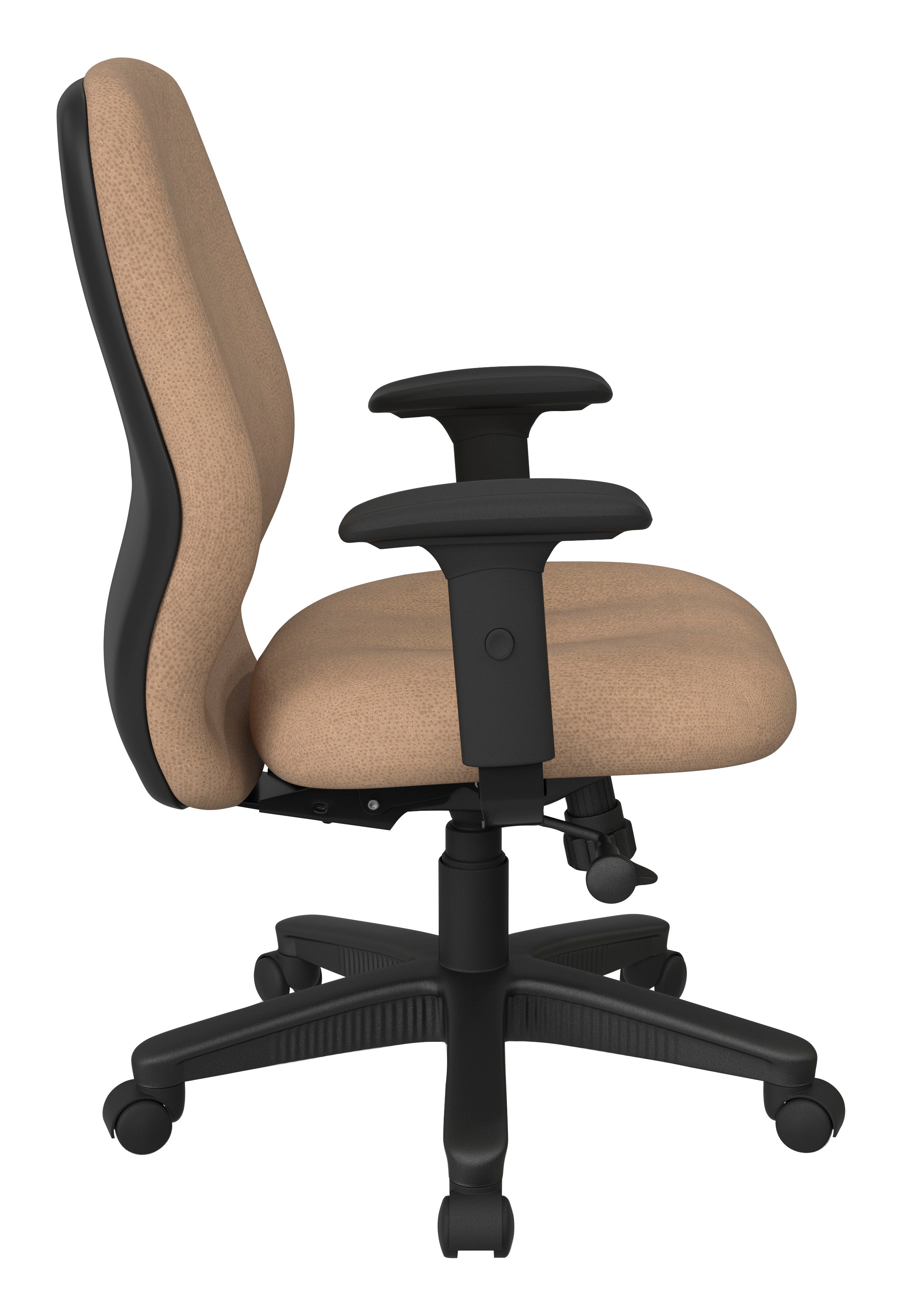 Mid Back 2-to-1 synchro Tilt Chair with 2 -Way Adjustable Soft padded Arms 16