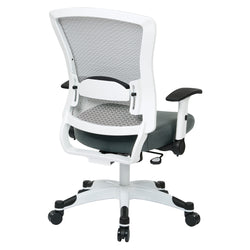 White Frame Managers Chair