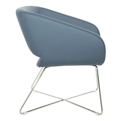 Faux Leather Lounge Chair
