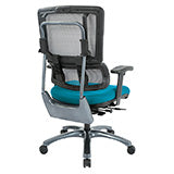 Vertical Grey Mesh Back Chair with Titanium Base 1