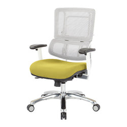White Vertical Mesh Chair