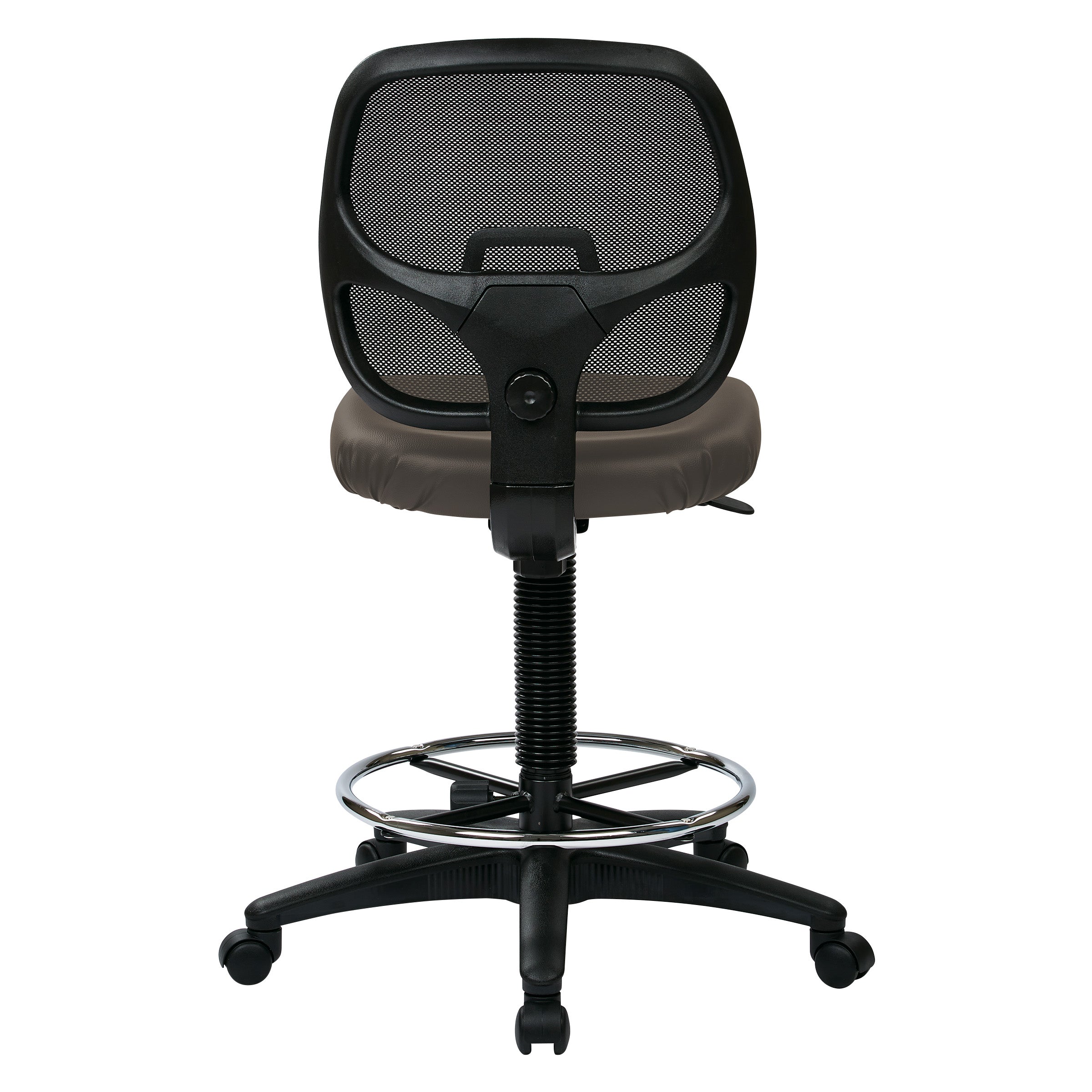 Deluxe Custom Dillon Fabric Drafting Chair with 18" Diameter Foot ring