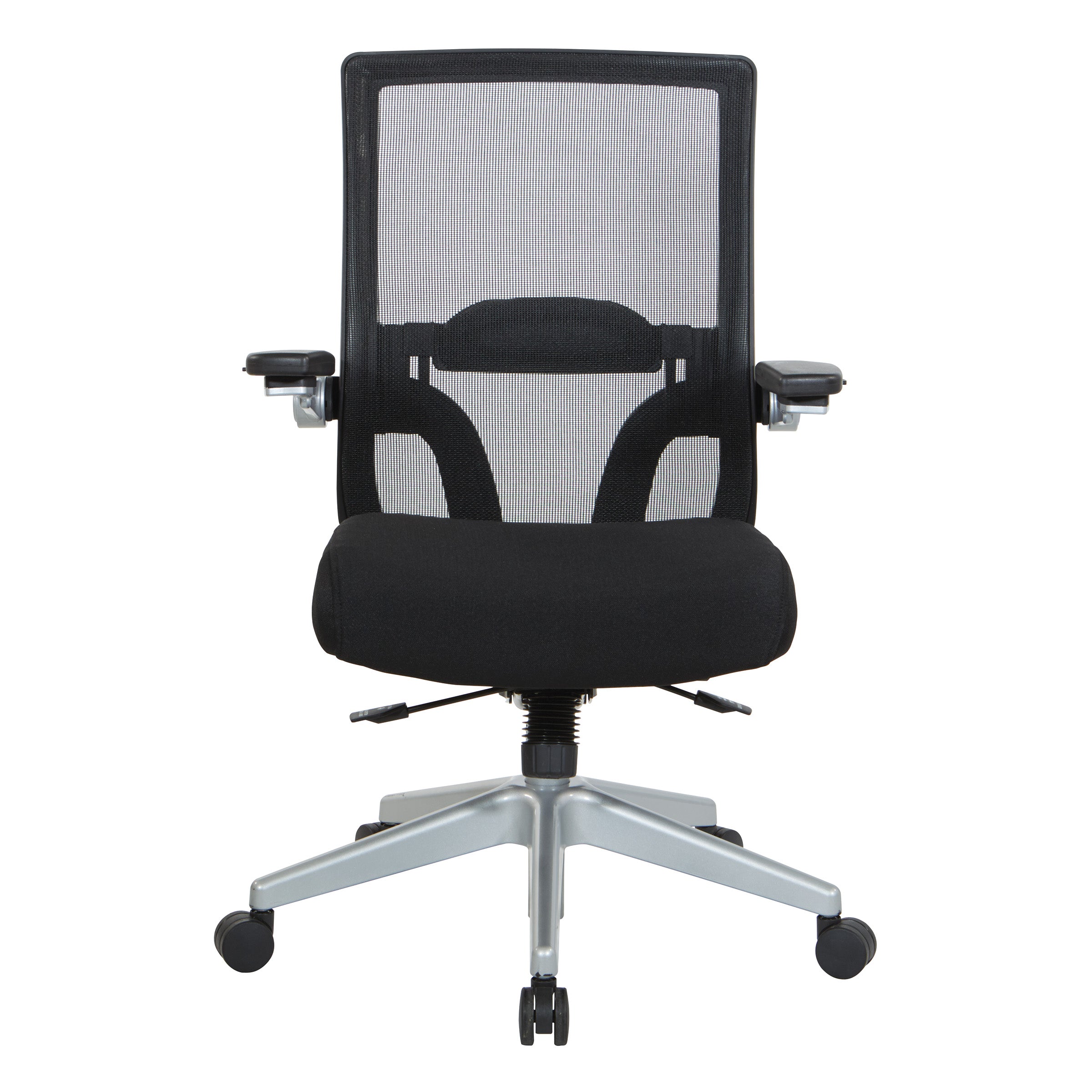Black Mesh Back Flip Armchair