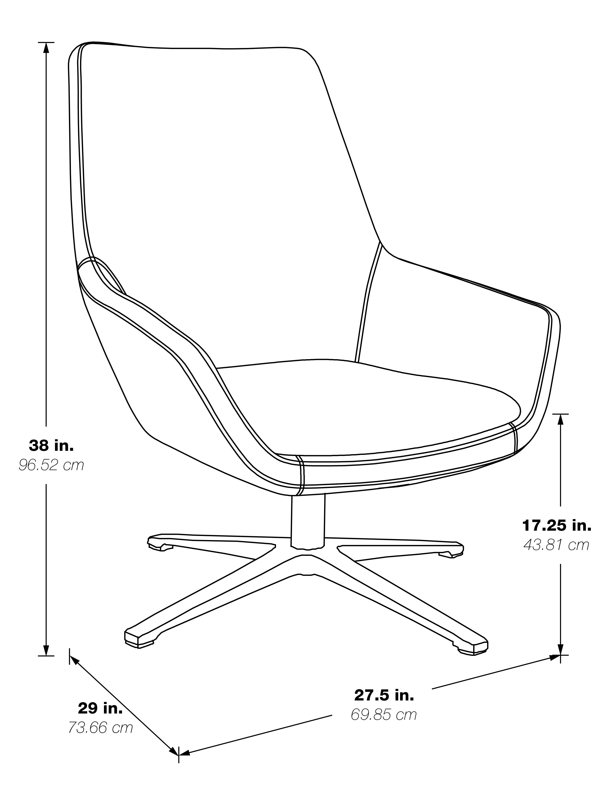 Modern Scoop Office Chair 1