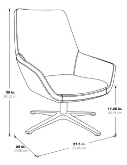 Modern Scoop Office Chair 1
