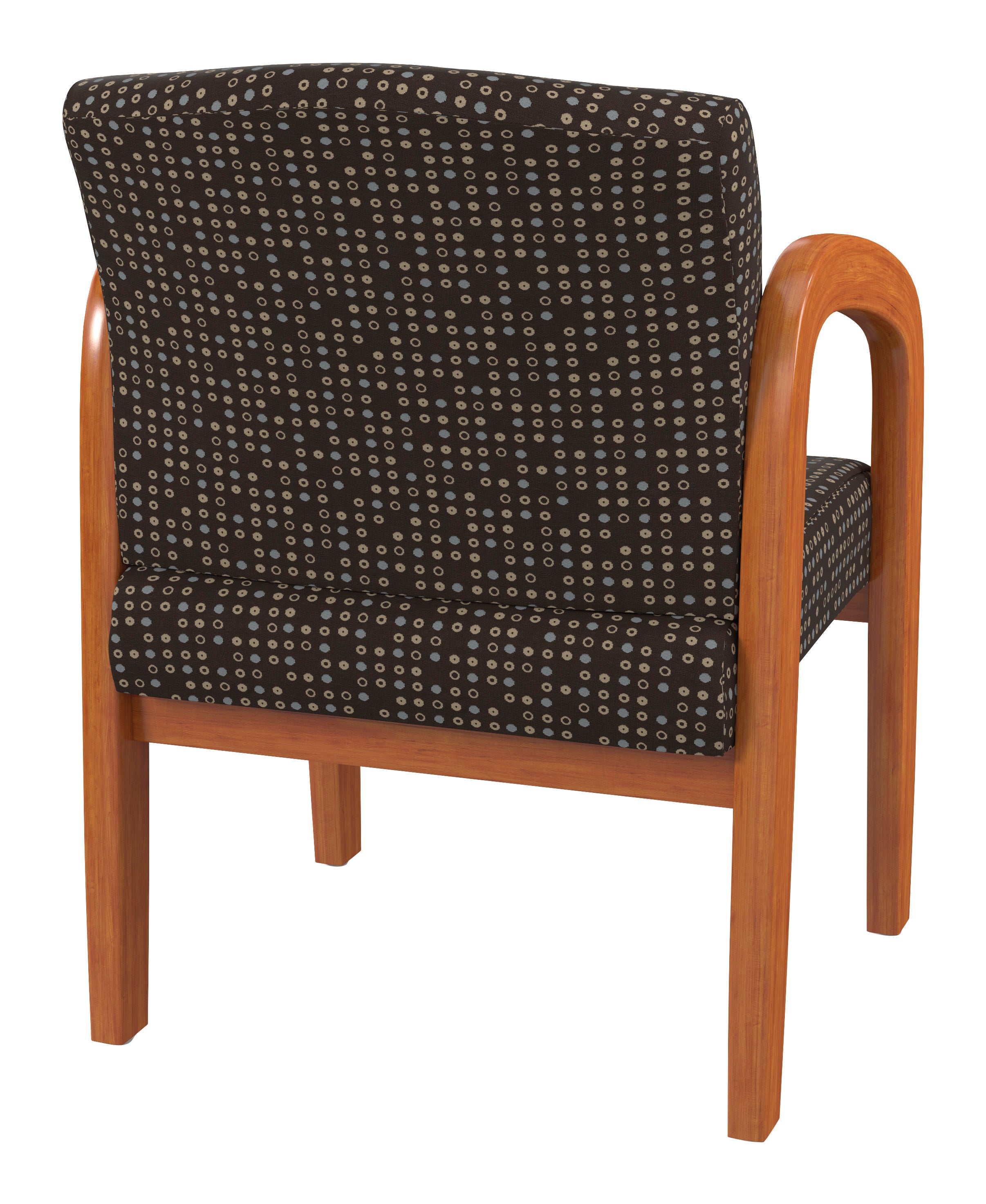Medium Oak Finish Wood Visitor Chair 2